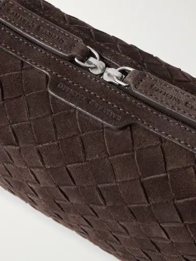 Officine Creative Woven Suede Messenger Bag - Men | Thumbnail 4