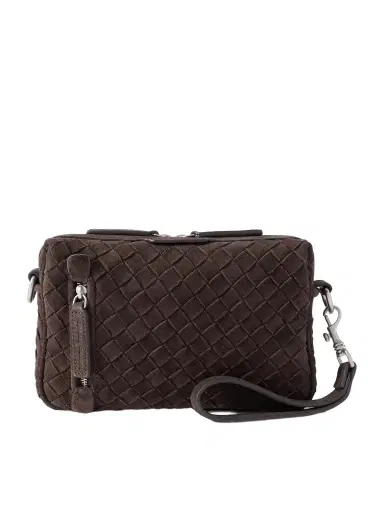 Officine Creative Woven Suede Messenger Bag - Men | Thumbnail 1