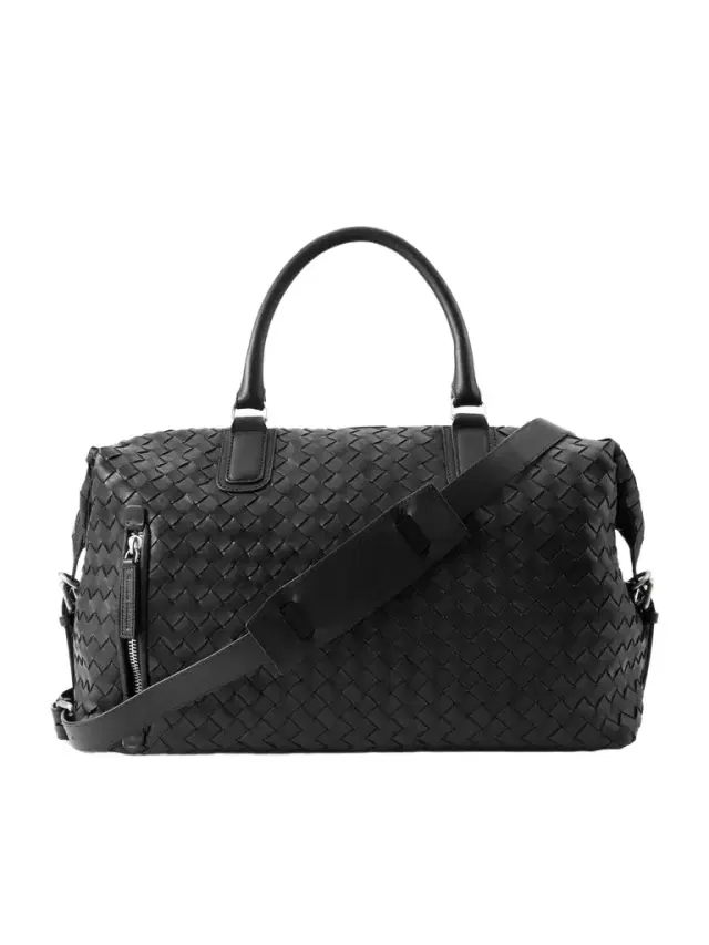 Officine Creative Woven Leather Weekend Bag - Men