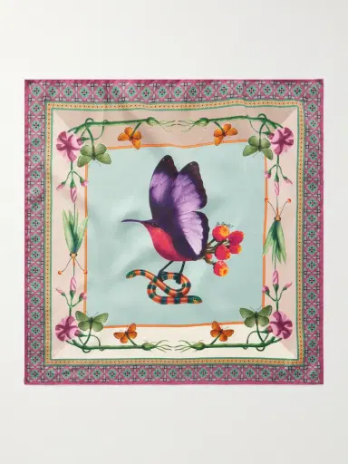 La DoubleJ Printed Silk Pocket Square - Men | Thumbnail 2 La DoubleJ Printed Silk Pocket Square - Men | Thumbnail 2