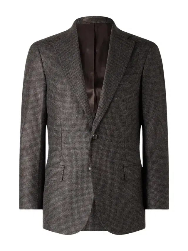 J. Mueser Waverly Puppytooth Wool Suit Jacket - Men
