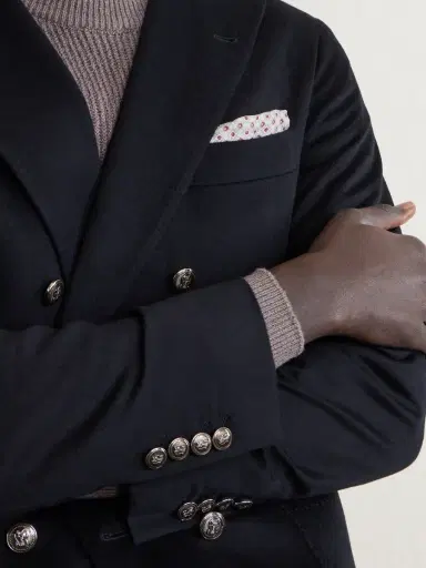 Brunello Cucinelli Printed Silk Pocket Square - Men | Thumbnail 2 Brunello Cucinelli Printed Silk Pocket Square - Men | Thumbnail 2
