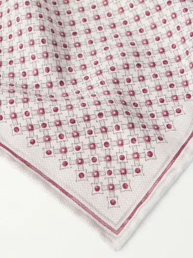 Brunello Cucinelli Printed Silk Pocket Square - Men | Thumbnail 3 Brunello Cucinelli Printed Silk Pocket Square - Men | Thumbnail 3
