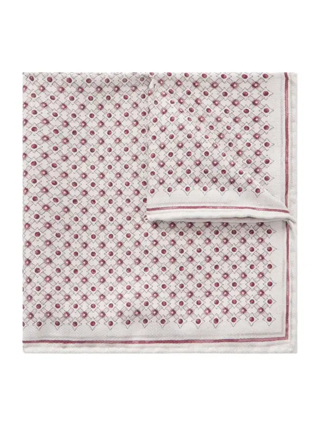 Printed Silk Pocket Square - Men