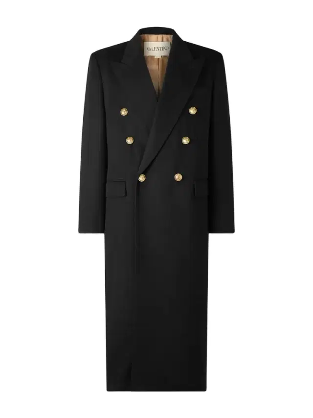 Double-Breasted Virgin Wool Coat - Men