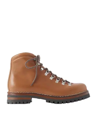 Loro Piana Oiled Leather Lace-Up Boots - Men | Thumbnail 1