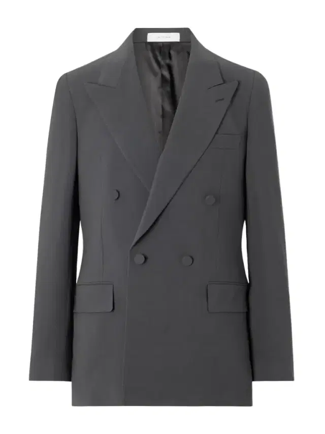 UMIT BENAN Richard Double-Breasted Silk and Wool-Blend Blazer - Men