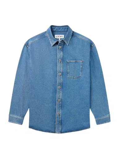 Loewe Anagram Logo-Embroidered Denim Overshirt - Men | Thumbnail 1