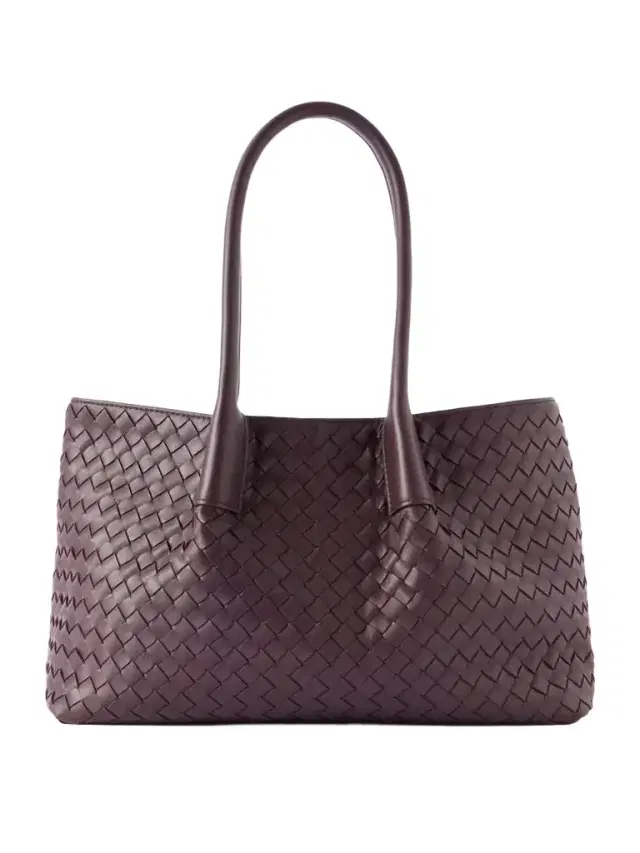 Pinacoteca Small Intrecciato Leather Tote