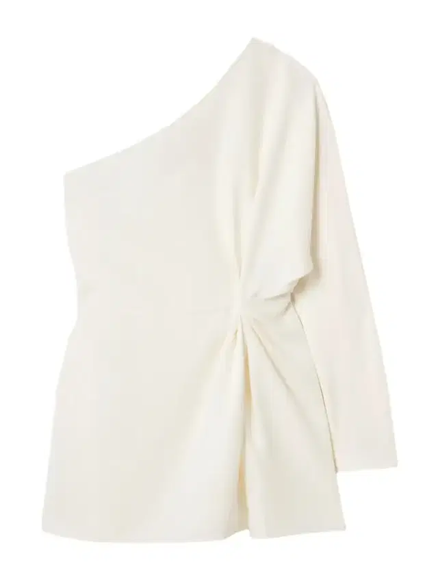 Asymmetric One-shoulder Silk-cady Top