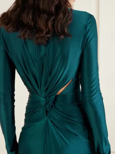 Victoria Beckham Gathered Satin Gown | Thumbnail 5 Victoria Beckham Gathered Satin Gown | Thumbnail 5