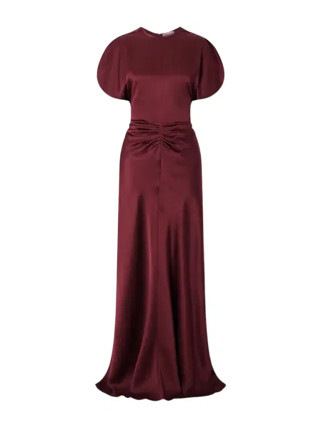 Isabella Ruched Satin Gown