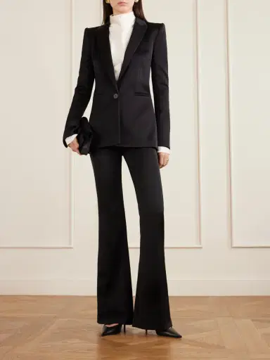 Galvan Satin Flared Pants | Thumbnail 2