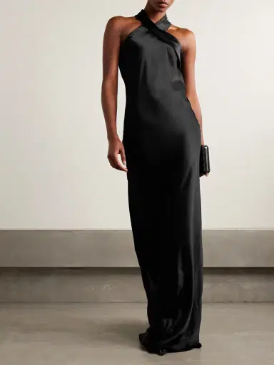Galvan Pandora Satin Gown | Thumbnail 2 Galvan Pandora Satin Gown | Thumbnail 2