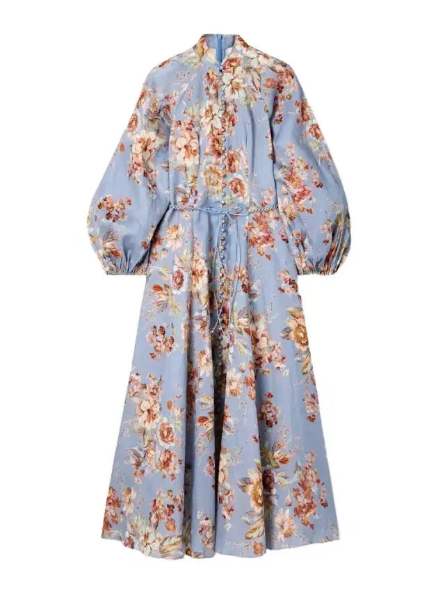 Awaken Floral-print Linen Maxi Dress