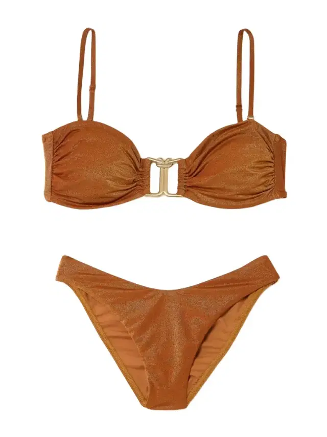 Daylight Metallic Bandeau Bikini