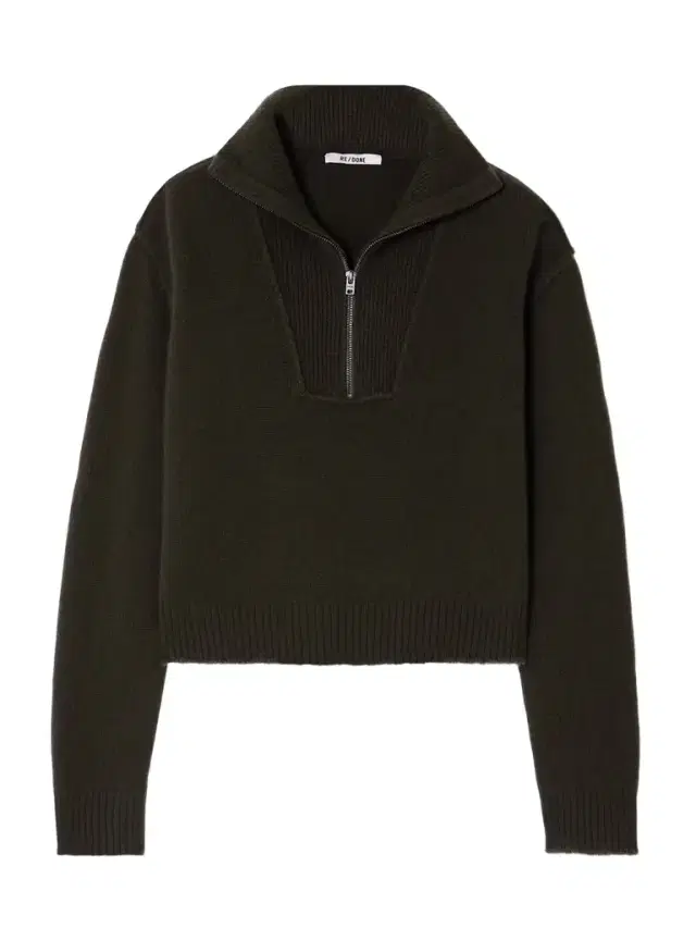 Frayed Wool And Cashmere-blend Half-zip Sweater
