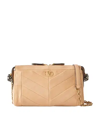 Valentino Garavani Panthea Paneled Leather Shoulder Bag | Thumbnail 1 Valentino Garavani Panthea Paneled Leather Shoulder Bag | Thumbnail 1
