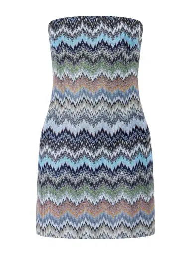 Missoni Strapless Striped Crochet-knit Mini Dress | Thumbnail 1