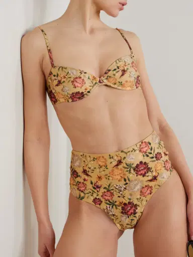 Agua by Agua Bendita Magenta Paramo Floral-print Recycled Bikini Briefs | Thumbnail 2 Agua by Agua Bendita Magenta Paramo Floral-print Recycled Bikini Briefs | Thumbnail 2