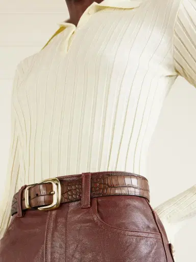 Anderson's Croc-effect Leather Belt | Thumbnail 2