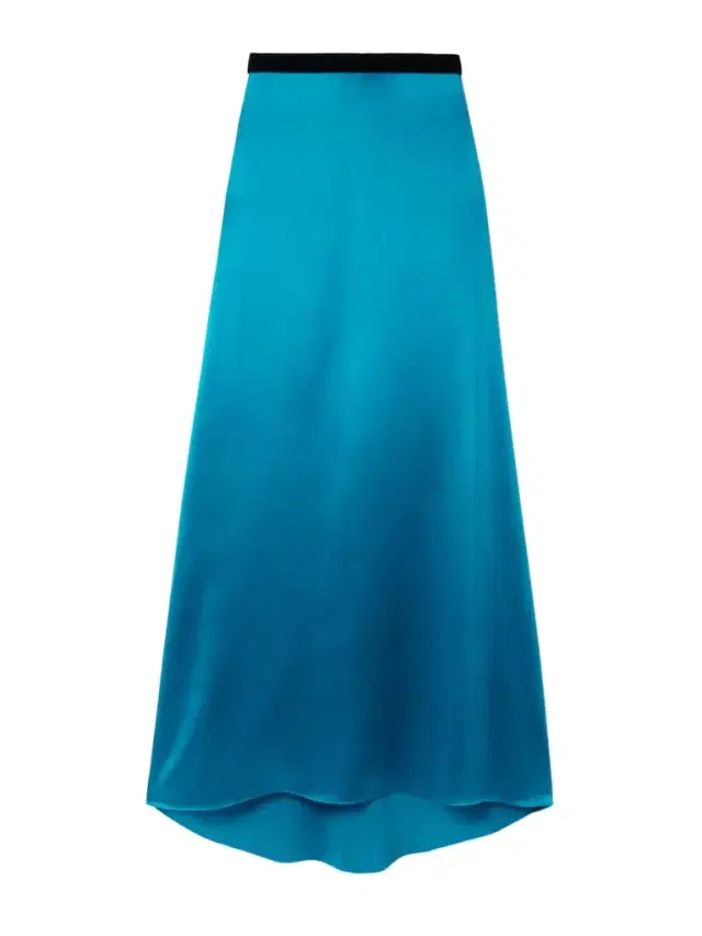 Velvet-trimmed Satin-crepe Maxi Skirt