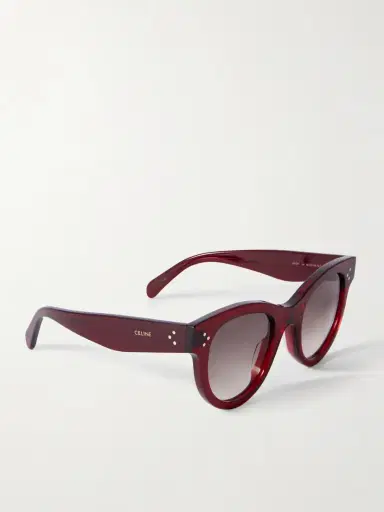 CELINE Eyewear Round-frame Acetate Sunglasses | Thumbnail 3