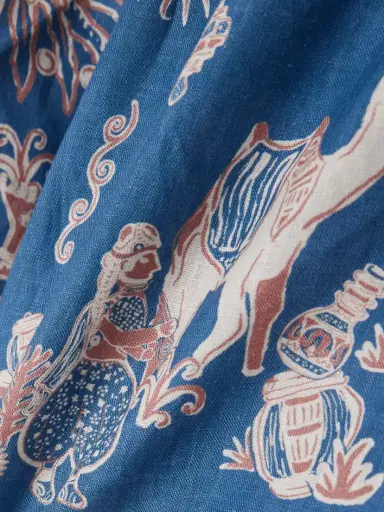 ALÉMAIS Acacia Printed Linen Shorts | Thumbnail 4