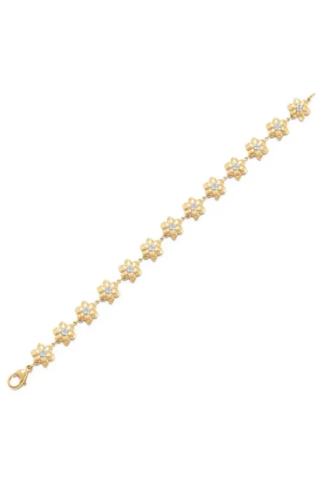 SARA WEINSTOCK Diamond Lierre Flower Bracelet