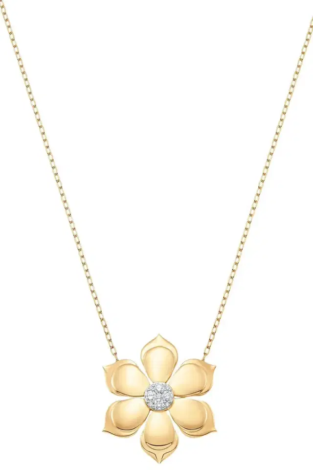 SARA WEINSTOCK Diamond Lierre Large Flower Necklace