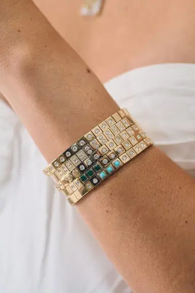 Type Jewelry Diamond Turquoise Leggo ID Bracelet | Thumbnail 2