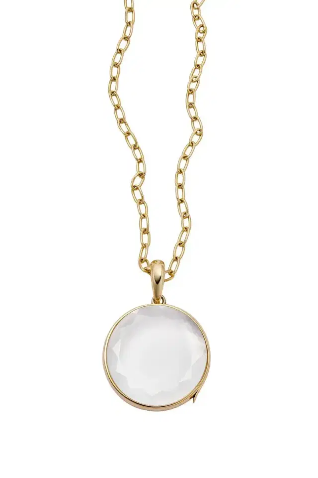 LOQUET Large Round Locket Necklace