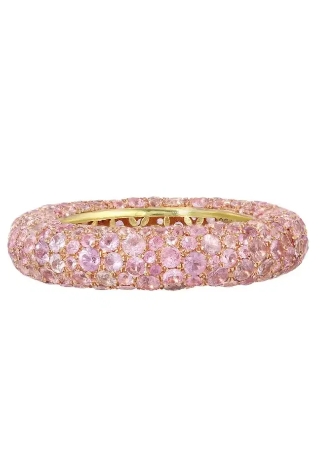 Octavia Elizabeth Pink Sapphire Blossom Bubble Ring