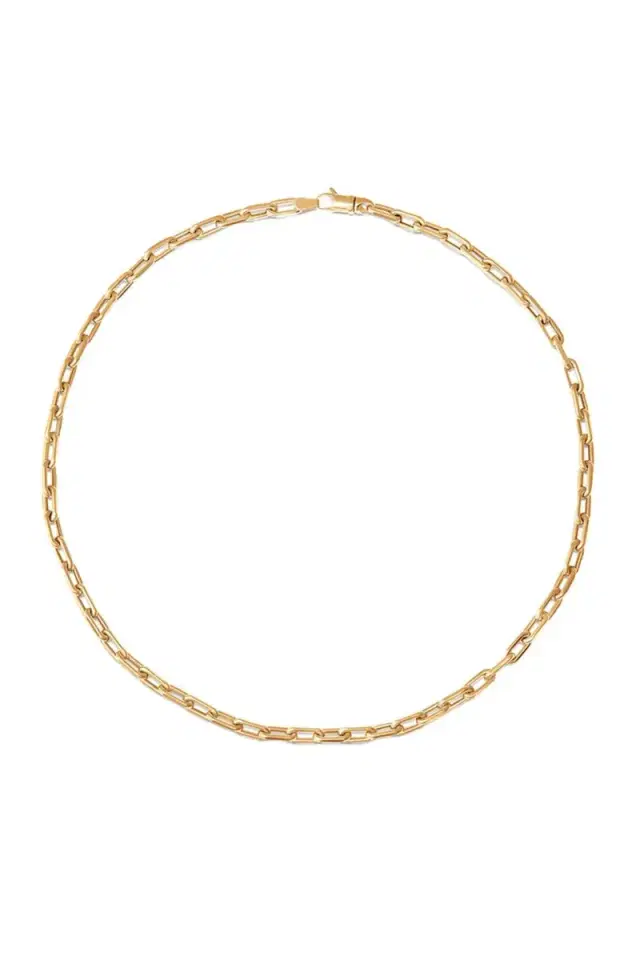 SARA WEINSTOCK Small Rectangle Charm Necklace