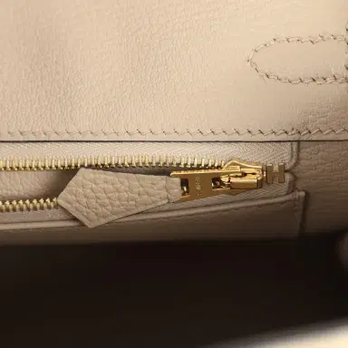 HERMÈS Hermes Birkin 25 Gris Tourterelle Togo Rose Gold Hardware | Thumbnail 9 HERMÈS Hermes Birkin 25 Gris Tourterelle Togo Rose Gold Hardware | Thumbnail 9