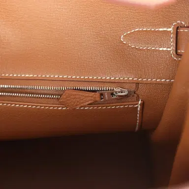 HERMÈS Hermes Birkin 35 Gold Togo Palladium Hardware | Thumbnail 9 HERMÈS Hermes Birkin 35 Gold Togo Palladium Hardware | Thumbnail 9