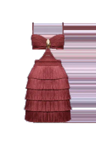 PatBo AMBER FRINGE MINI DRESS | Thumbnail 3