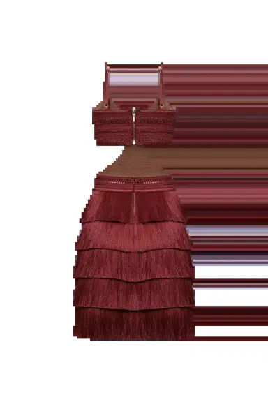 PatBo AMBER FRINGE MINI DRESS | Thumbnail 4