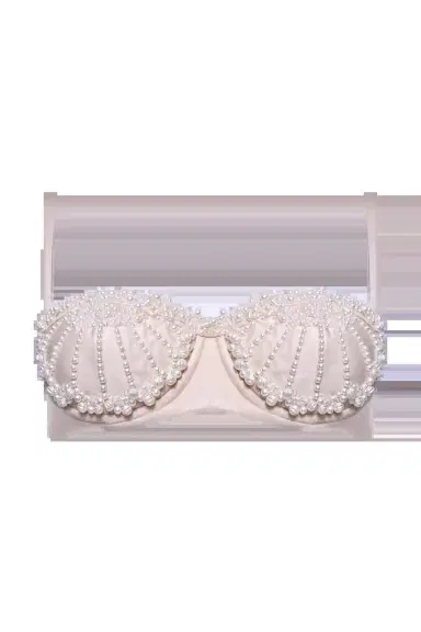 PatBo GOLDEN DUNE LYCRA EMBROIDERED BIKINI TOP | Thumbnail 2