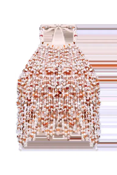 PatBo PEARL DUST EMBROIDERY HALTERNECK TOP | Thumbnail 3