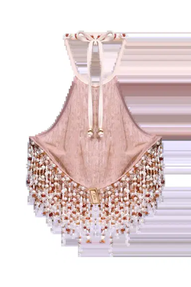 PatBo PEARL DUST EMBROIDERY HALTERNECK TOP | Thumbnail 4