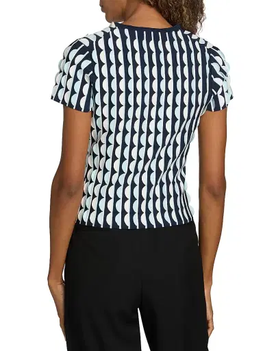 Simkhai Women's Kendra Scalloped Short-Sleeve Top | Thumbnail 5 Simkhai Women's Kendra Scalloped Short-Sleeve Top | Thumbnail 5