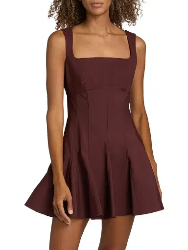 Simkhai Women's Emslie Stretch Cotton-Blend Sleeveless Minidress | Thumbnail 3 Simkhai Women's Emslie Stretch Cotton-Blend Sleeveless Minidress | Thumbnail 3