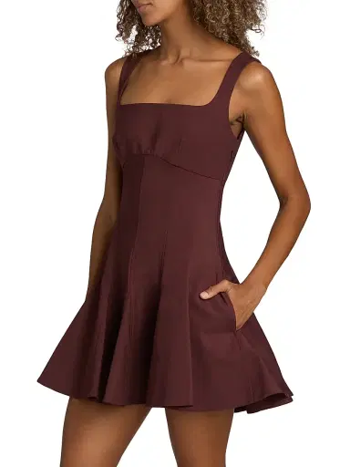 Simkhai Women's Emslie Stretch Cotton-Blend Sleeveless Minidress | Thumbnail 4 Simkhai Women's Emslie Stretch Cotton-Blend Sleeveless Minidress | Thumbnail 4