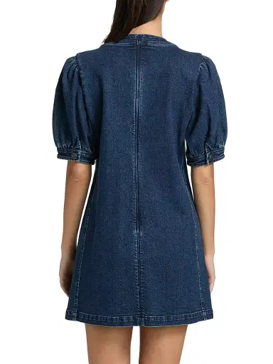 Cinq à Sept Women's Monique Rhinestone-Embellished Denim Minidress | Thumbnail 5 Cinq à Sept Women's Monique Rhinestone-Embellished Denim Minidress | Thumbnail 5