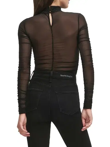 Favorite Daughter Women's The Love Language Sheer Top | Thumbnail 6
