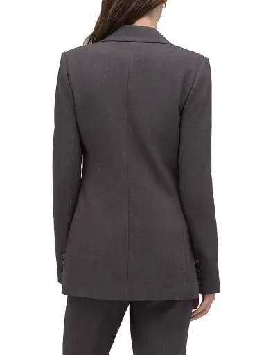 Favorite Daughter Women's The Phoebe Double-Breasted Blazer - Grey Suiting - Size XS | Thumbnail 6 Favorite Daughter Women's The Phoebe Double-Breasted Blazer - Grey Suiting - Size XS | Thumbnail 6