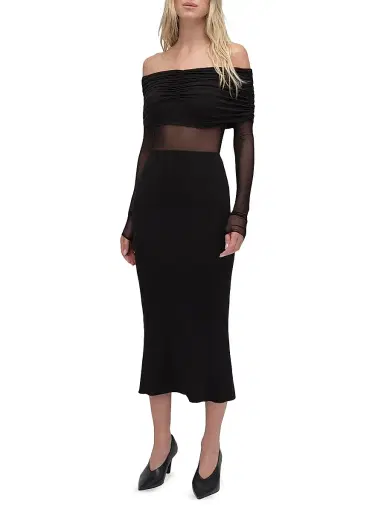 Favorite Daughter Women's The New Era Midi-Dress - Black - Size XS | Thumbnail 3