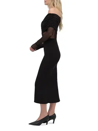 Favorite Daughter Women's The New Era Midi-Dress - Black - Size XS | Thumbnail 4