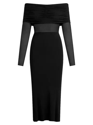 Favorite Daughter Women's The New Era Midi-Dress - Black - Size XS | Thumbnail 1